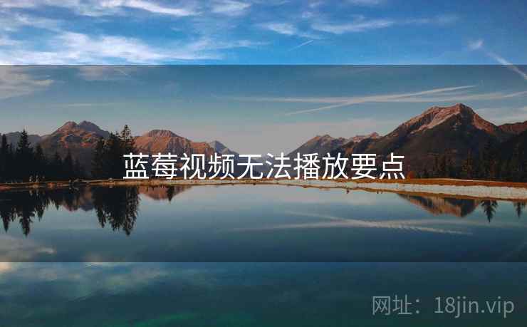 蓝莓视频无法播放要点  第1张