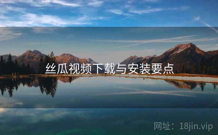 丝瓜视频下载与安装要点  第2张